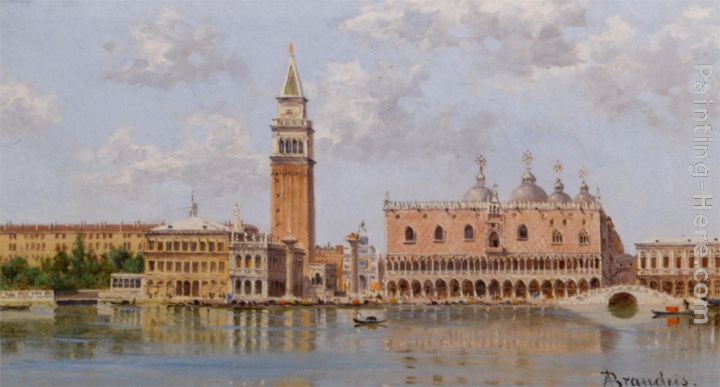The Doges Palace and Campanile Venice painting - Antonietta Brandeis The Doges Palace and Campanile Venice art painting